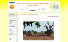 Médecine Tropicale - Bordeaux II Victor Segalen : Bienvenue sur le site de l'enseignement dispensé à l'Université Victor Segalen Bordeaux 2. Vous trouverez ici l'ensemble des programmes, horaires de cours et cours téléchargeables.